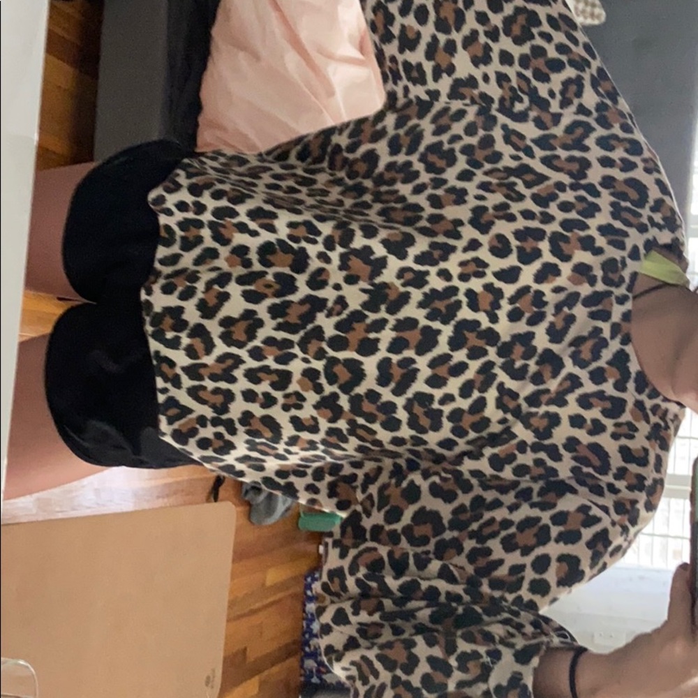 Cheetah print pullover shirt